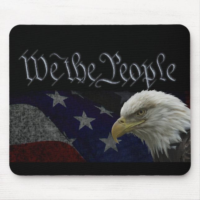 We The People Patriotic Mouse Mat (Front)