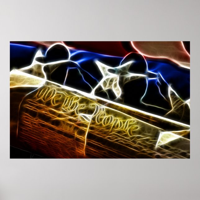 We The People Patriotic Poster (Front)