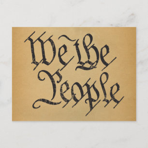 We The People Postcard