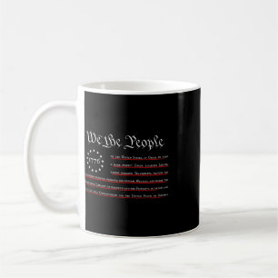 We The People Preamble Us Constitution 4th Of July Coffee Mug