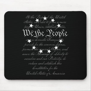 We The People Preamble Us Constitution 4th Of July Mouse Mat