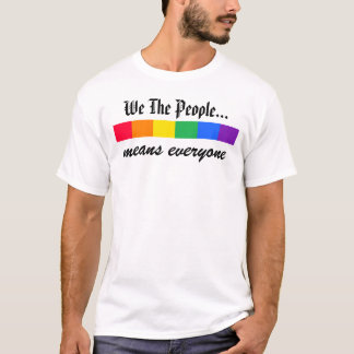 "We the People" Rainbow Pride shirt