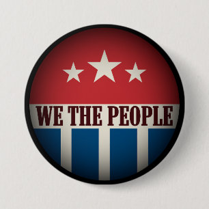 We the People Retro 7.5 Cm Round Badge