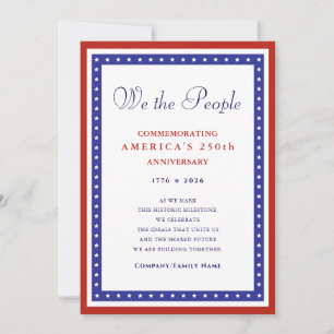 We the People Semiquincentennial 1776 America 250 Holiday Card