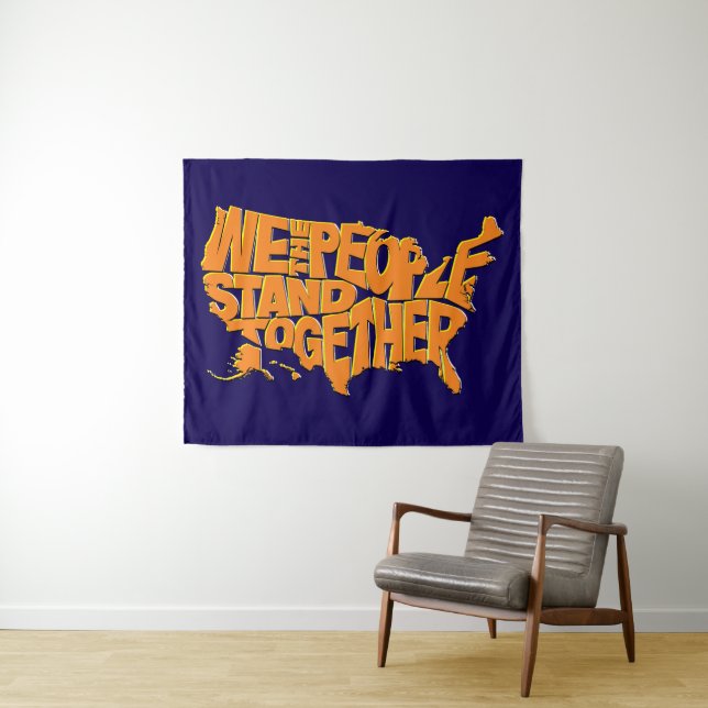We the People Stand Together Tapestry (In Situ (Horizontal))
