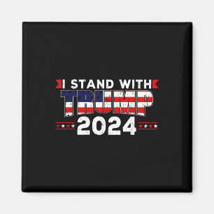 We The People Stand With Donald Trump 2024 America Magnet