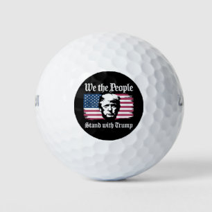 We The People Stand With Donald Trump Support 2024 Golf Balls