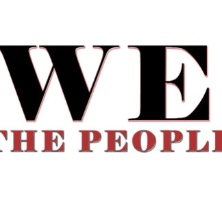 We The People Typography Sticker | Patriotic
