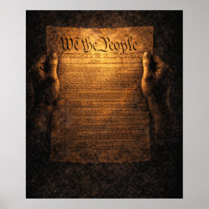 We the People US Constitution  Poster