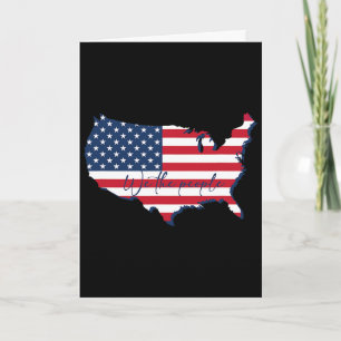 We The People, Usa 250th, Us Flag Card