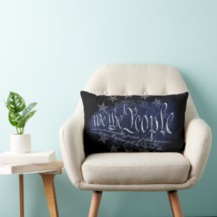 WE THE PEOPLE Vintage 13 Stars 1776 Throw Pillow