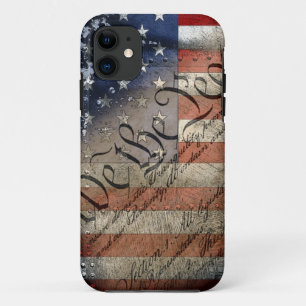 WE THE PEOPLE Vintage American Flag iPhone 11 Case