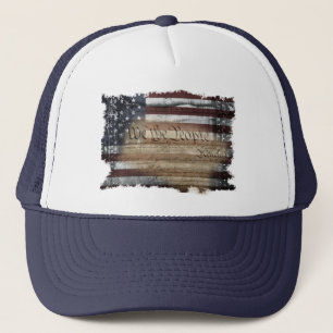 We The People Vintage American Flag Trucker Hat