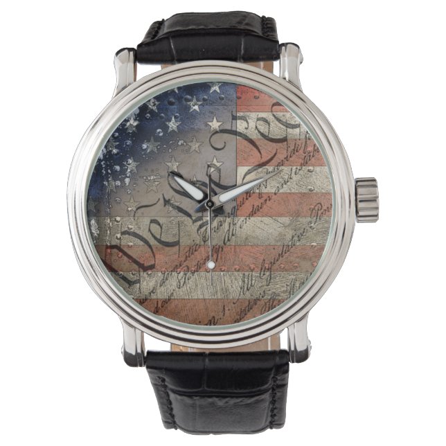 We The People Vintage American Flag Watch (Front)