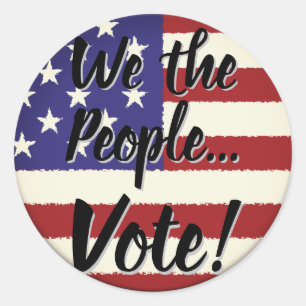 We the People... Vote Classic Round Sticker