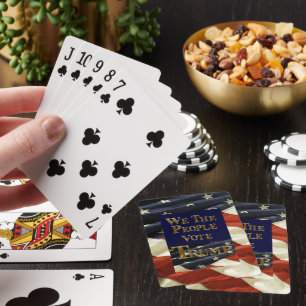 WE THE PEOPLE VOTE TRUMP PLAYING CARDS