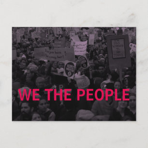 We the people Women's March 10/100 actions Postcard