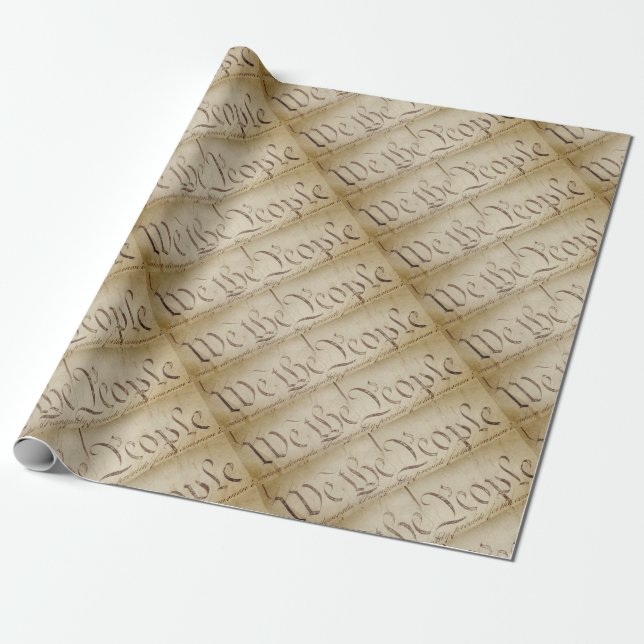 We the People Wrapping Paper (Unrolled)