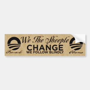 We The Sheeple Bumper Sticker