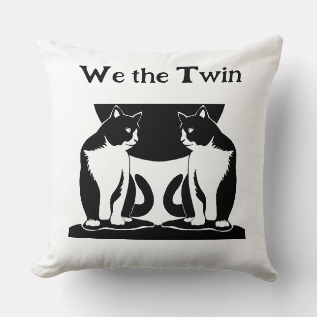 We the Twin  Throw Pillow (Front)