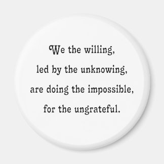 We the Willing Magnet