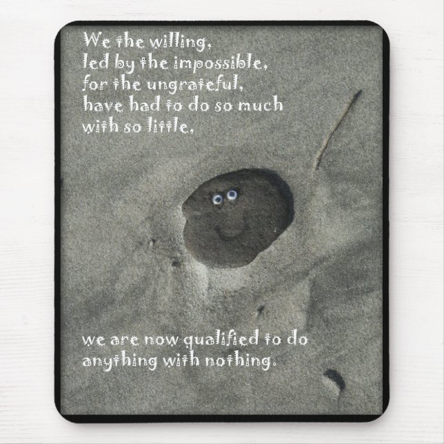 We the willing mouse mat (Front)