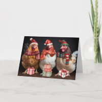 We Three Hens Christmas cars