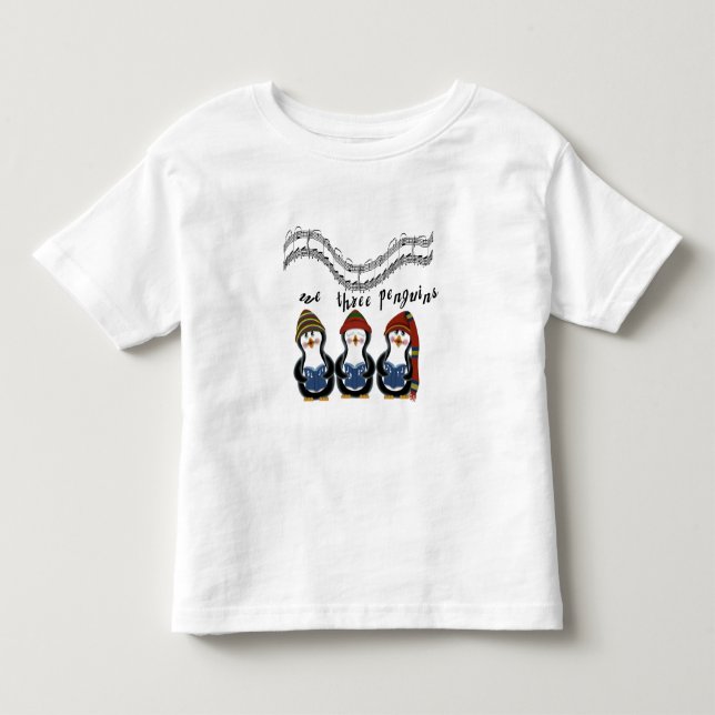 We Three Penguins Holiday Tshirts and Gifts (Front)