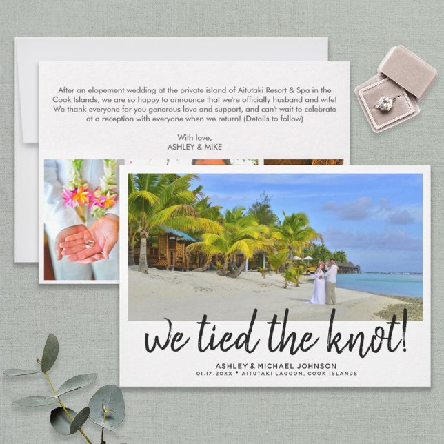 We Tied the Knot | 4 Photo Wedding Announcement (Creator Uploaded)