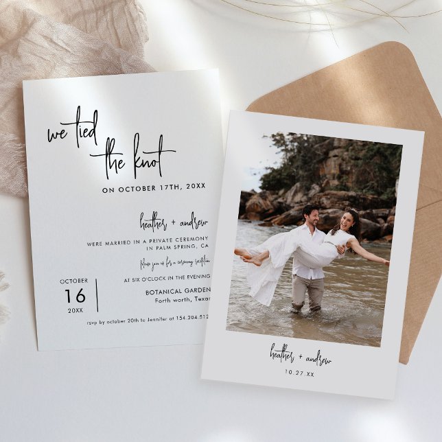 We Tied The Knot Elopement Announcement  (Creator Uploaded)