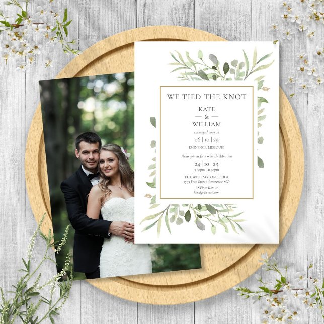 We Tied The Knot Elopement Wedding Announcement (We Tied The Knot Elopement Wedding Announcement)