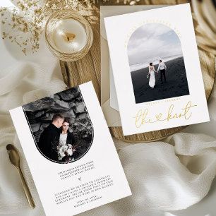 We Tied The Knot Photo Elopement Announcement