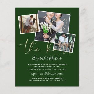 We Tied The Knot Wedding Announcement Invitations