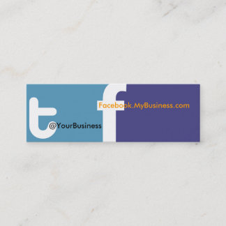 We Tweet U right Business Card tf 2.0 Back logo