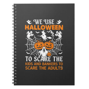 We Use Halloween Scare Ghost Pumpkins Witch Spider Notebook