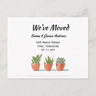 We’ve Moved Announcement New Address Garden Grown  Postcard