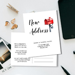 We’ve Moved Change of Address Postcard – Cute Mail