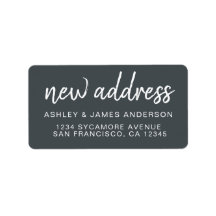 We’ve Moved Classic Charcoal Grey New Address