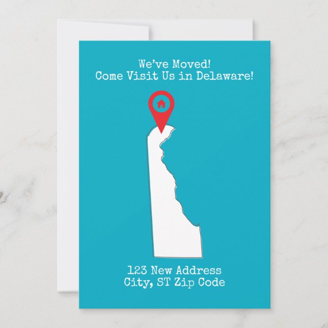 We’ve Moved! Come Visit Us in Delaware Announcement (Front)