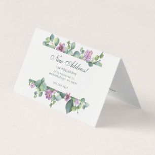 We’ve Moved Eucalyptus Floral Moving Announcement