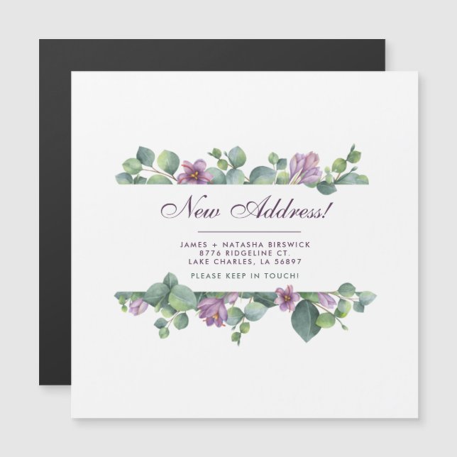 We’ve Moved Eucalyptus New Home Announcement (Front/Back)