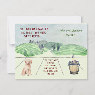 WE’VE MOVED FUN FAMILY DOG ANNOUNCES MOVE ANNOUNCEMENT