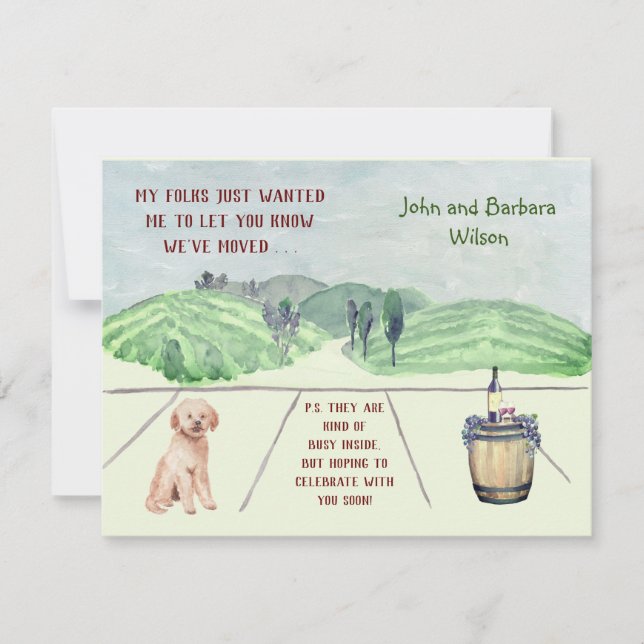 WE’VE MOVED FUN FAMILY DOG ANNOUNCES MOVE ANNOUNCEMENT (Front)