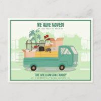 We’ve Moved Green Truck On The Road Moving