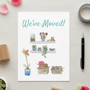 We’ve Moved New Home Announcement Moving Postcard
