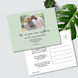 We’ve Moved Photo Postcard – Hello New Neighbours 