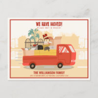 We’ve Moved Red Truck On The Road Moving