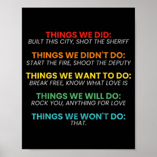 We Vintage Things Didn' Want Will Poster