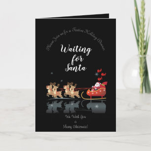 We Waiting for Santa Ho! Ho! Ho! Winter Holiday Invitation