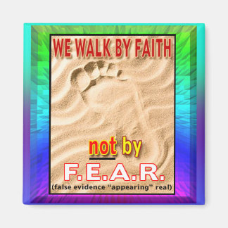 We Walk By Faith Magnet